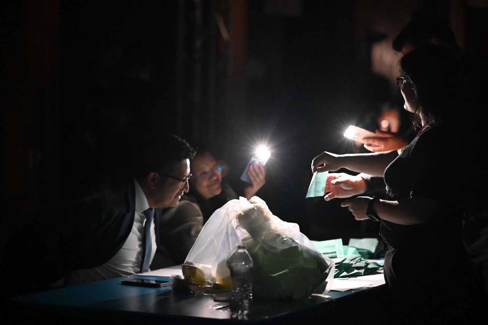 Las votaciones para las magistraturas se realizaron bajo la vigilancia de oficiales armados.