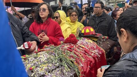 Despiden a Juan Francisco Solórzano en medio del clamor por justicia